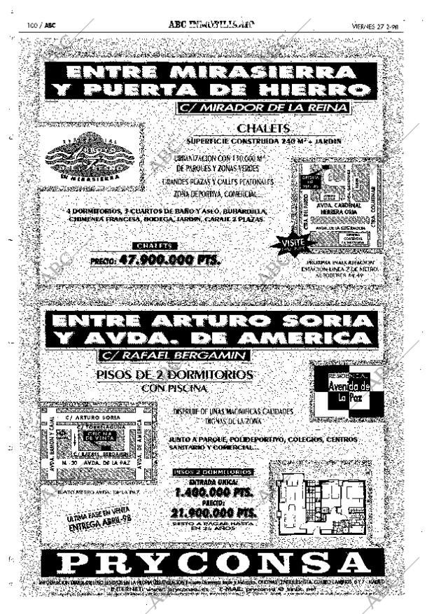 ABC MADRID 27-02-1998 página 100