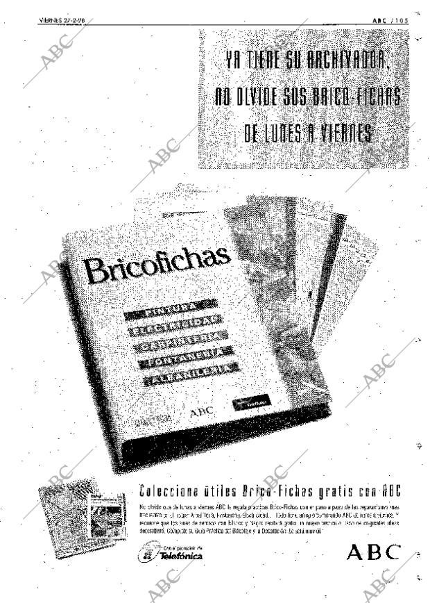 ABC MADRID 27-02-1998 página 105