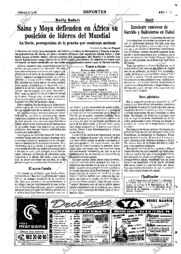 ABC MADRID 27-02-1998 página 111