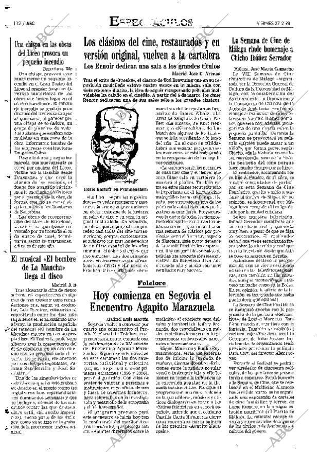 ABC MADRID 27-02-1998 página 112