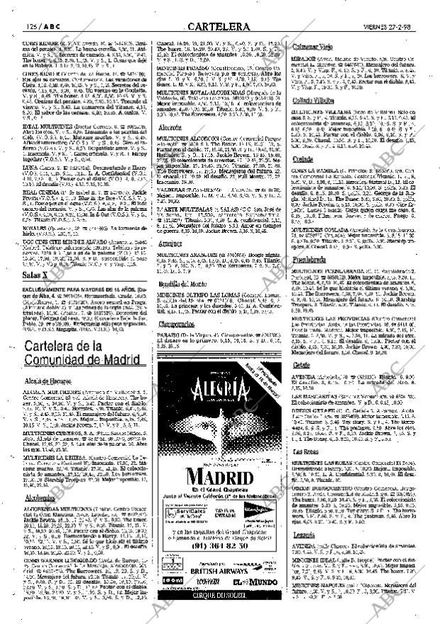 ABC MADRID 27-02-1998 página 126