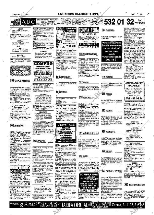 ABC MADRID 27-02-1998 página 139