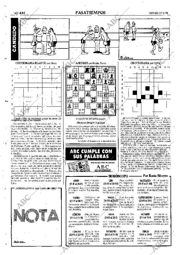 ABC MADRID 27-02-1998 página 142