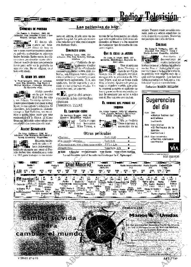 ABC MADRID 27-02-1998 página 149