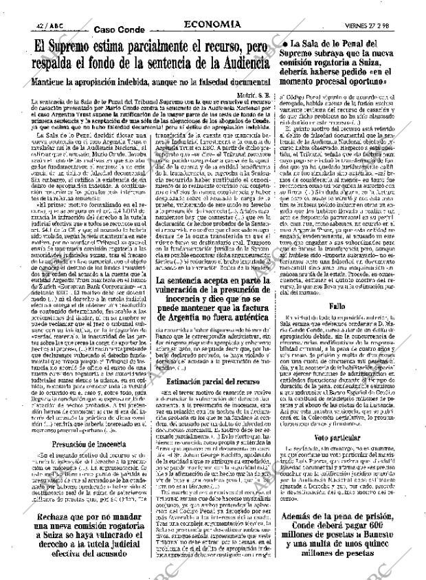 ABC MADRID 27-02-1998 página 42