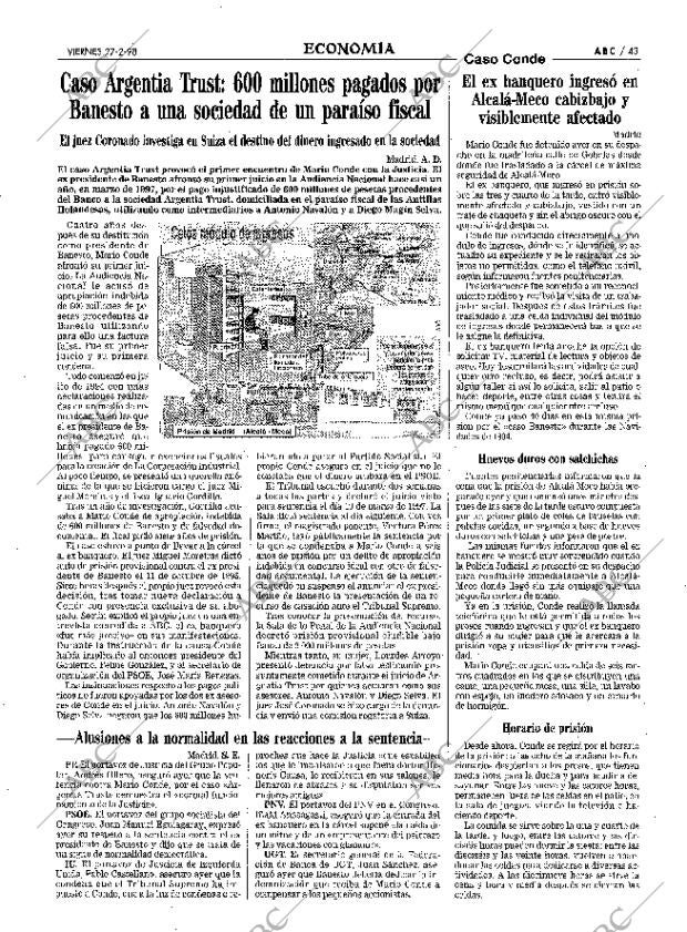 ABC MADRID 27-02-1998 página 43