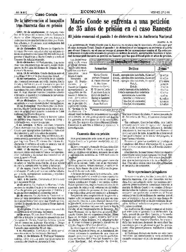 ABC MADRID 27-02-1998 página 44