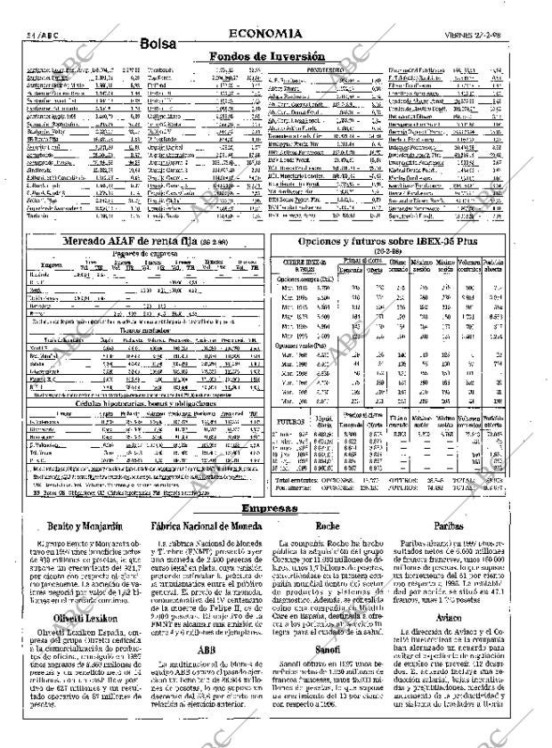 ABC MADRID 27-02-1998 página 54