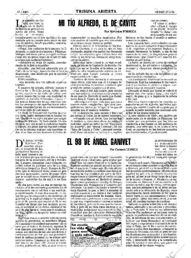 ABC MADRID 27-02-1998 página 62