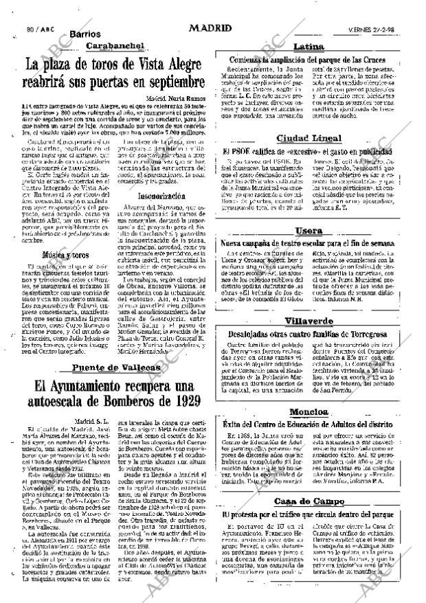 ABC MADRID 27-02-1998 página 80
