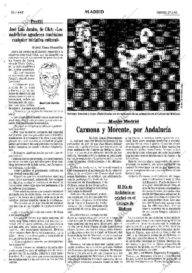 ABC MADRID 27-02-1998 página 82