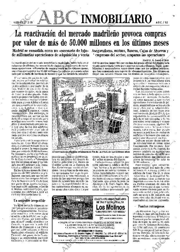 ABC MADRID 27-02-1998 página 85