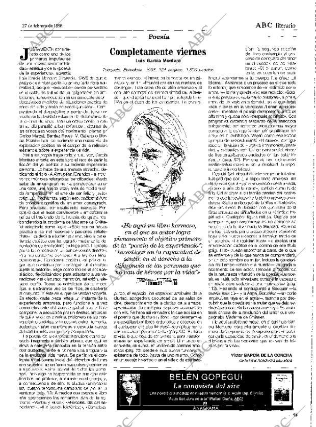 CULTURAL MADRID 27-02-1998 página 13