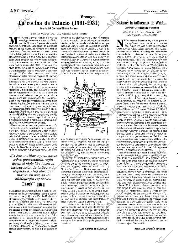 CULTURAL MADRID 27-02-1998 página 20