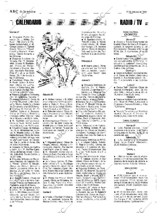 CULTURAL MADRID 27-02-1998 página 52