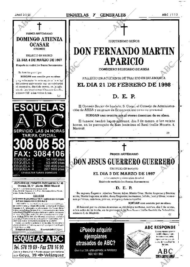 ABC MADRID 02-03-1998 página 113