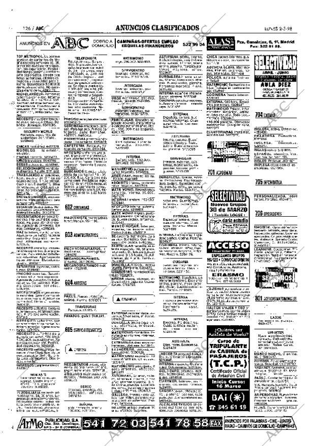 ABC MADRID 02-03-1998 página 126