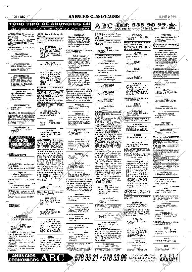 ABC MADRID 02-03-1998 página 128