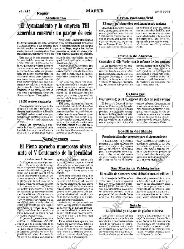 ABC MADRID 02-03-1998 página 62