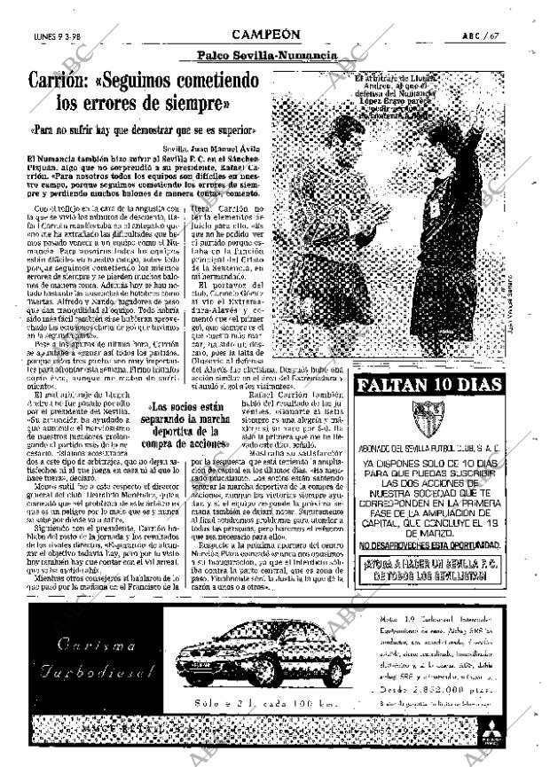 ABC SEVILLA 09-03-1998 página 67