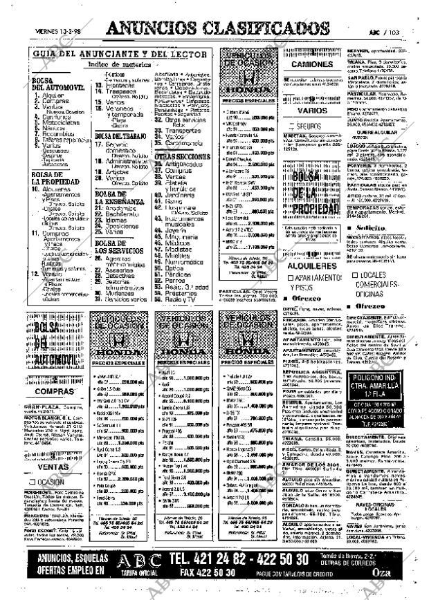 ABC SEVILLA 13-03-1998 página 103