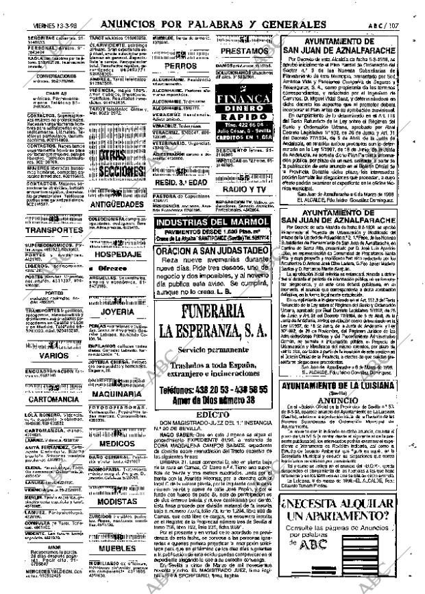 ABC SEVILLA 13-03-1998 página 107