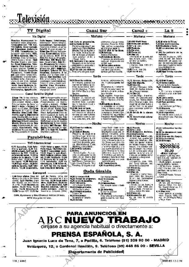 ABC SEVILLA 13-03-1998 página 118