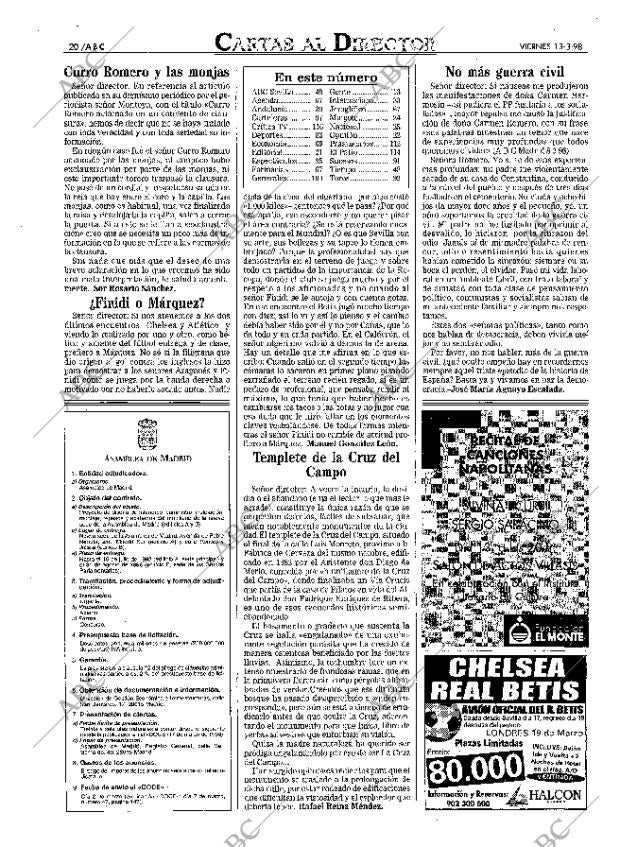 ABC SEVILLA 13-03-1998 página 20