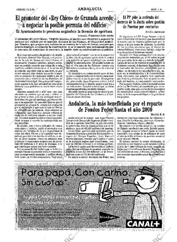 ABC SEVILLA 13-03-1998 página 41