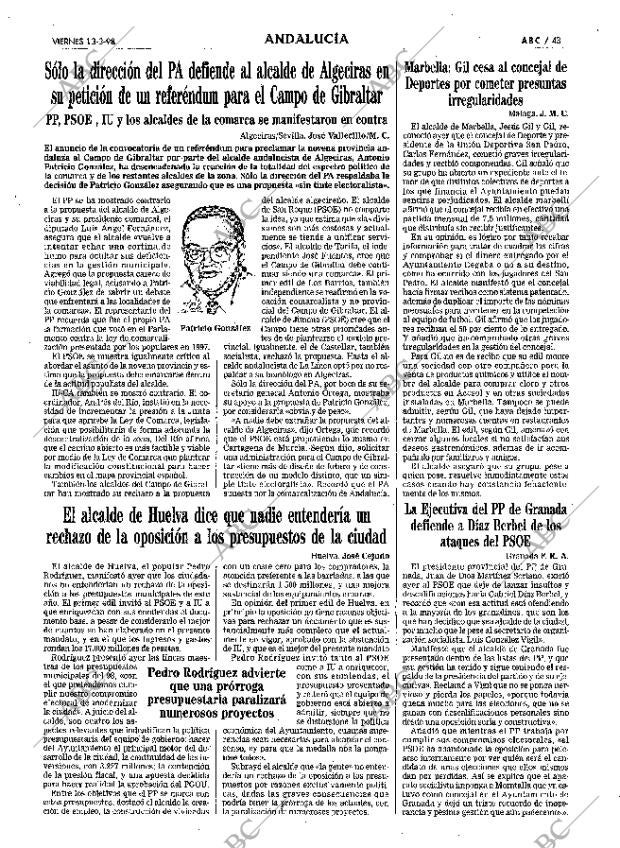 ABC SEVILLA 13-03-1998 página 43