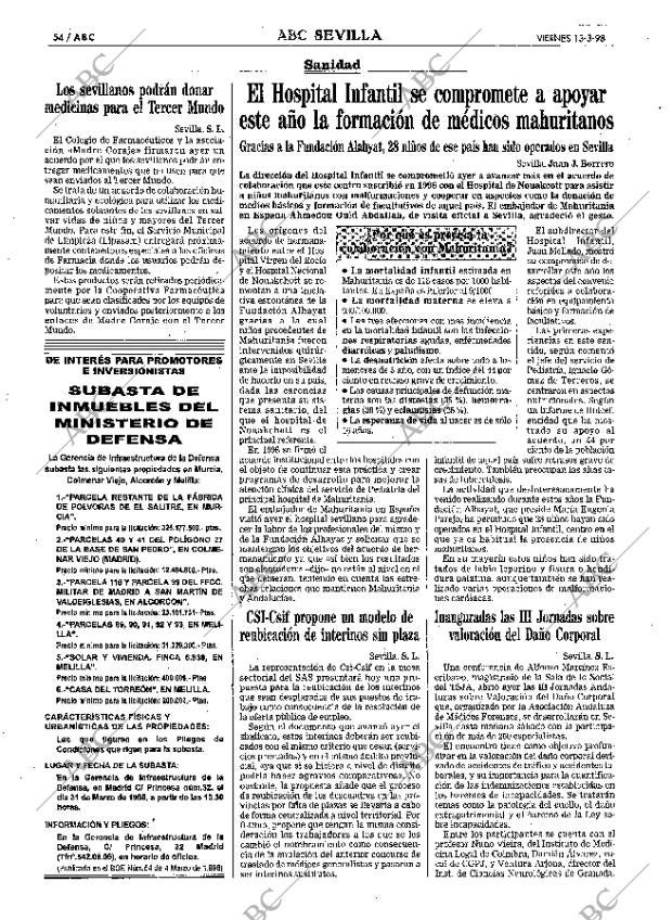 ABC SEVILLA 13-03-1998 página 54