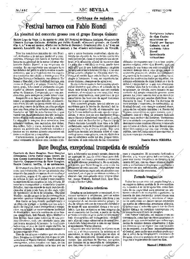 ABC SEVILLA 13-03-1998 página 56