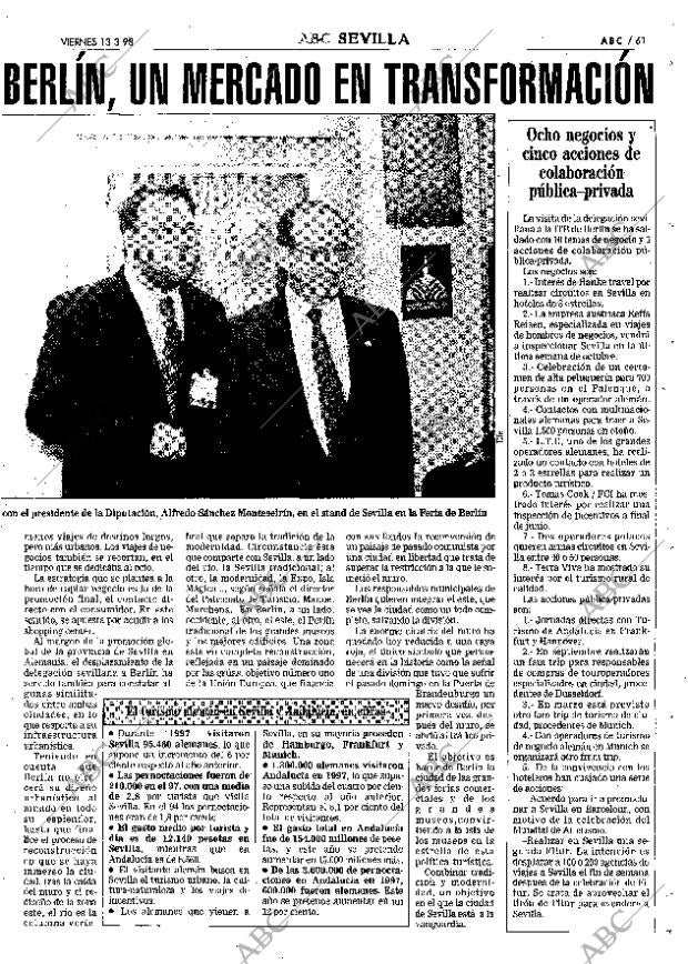 ABC SEVILLA 13-03-1998 página 61