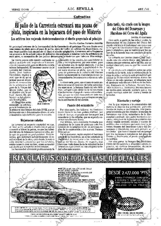 ABC SEVILLA 13-03-1998 página 63