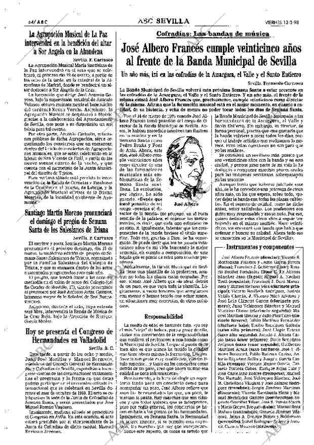 ABC SEVILLA 13-03-1998 página 64