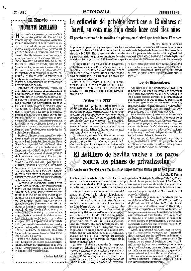 ABC SEVILLA 13-03-1998 página 70