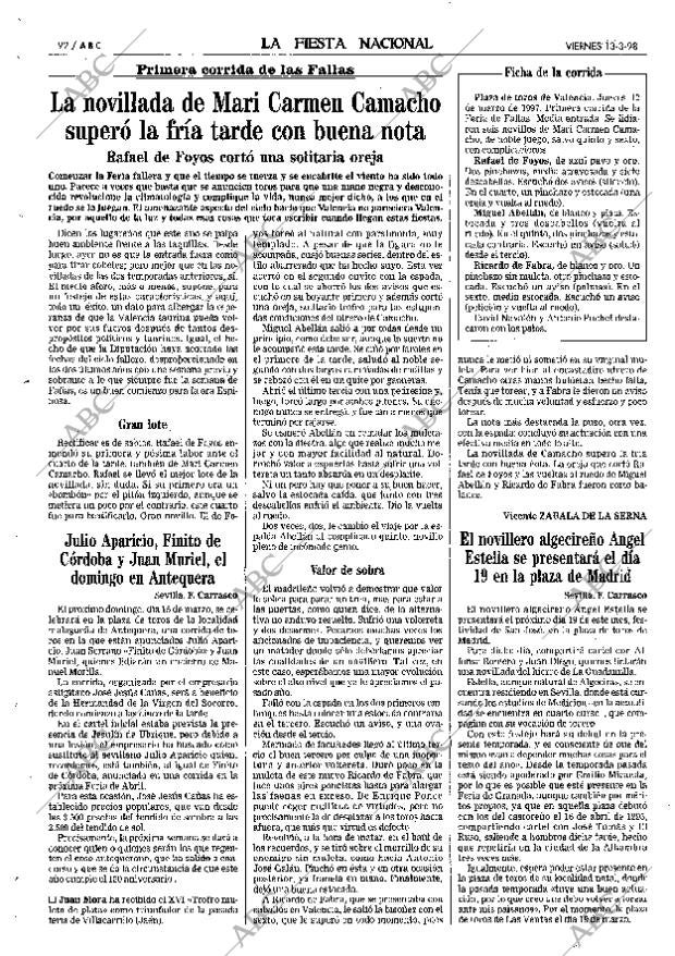 ABC SEVILLA 13-03-1998 página 92