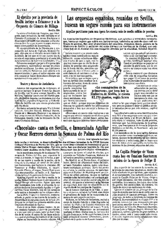 ABC SEVILLA 13-03-1998 página 96
