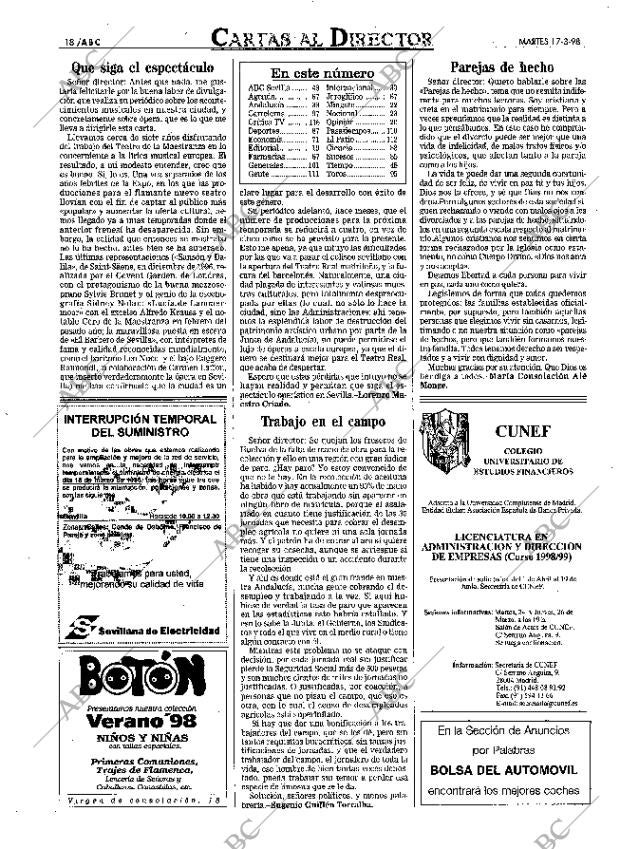 ABC SEVILLA 17-03-1998 página 18
