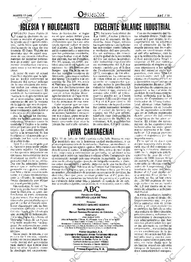 ABC SEVILLA 17-03-1998 página 19