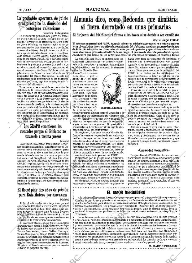 ABC SEVILLA 17-03-1998 página 30