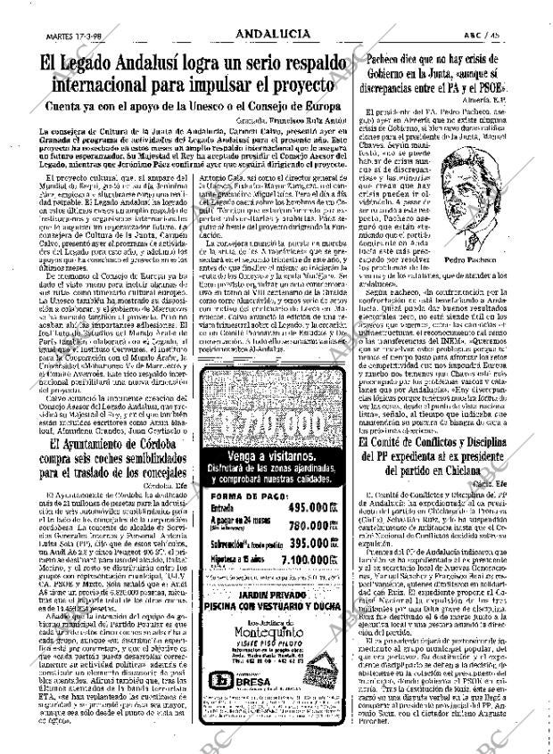 ABC SEVILLA 17-03-1998 página 45