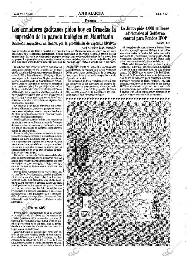 ABC SEVILLA 17-03-1998 página 47