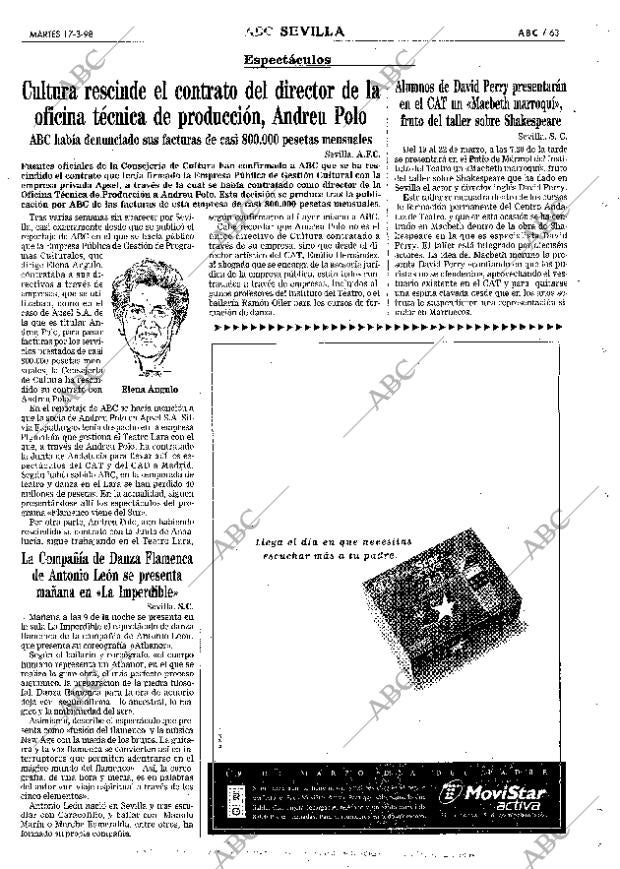 ABC SEVILLA 17-03-1998 página 63