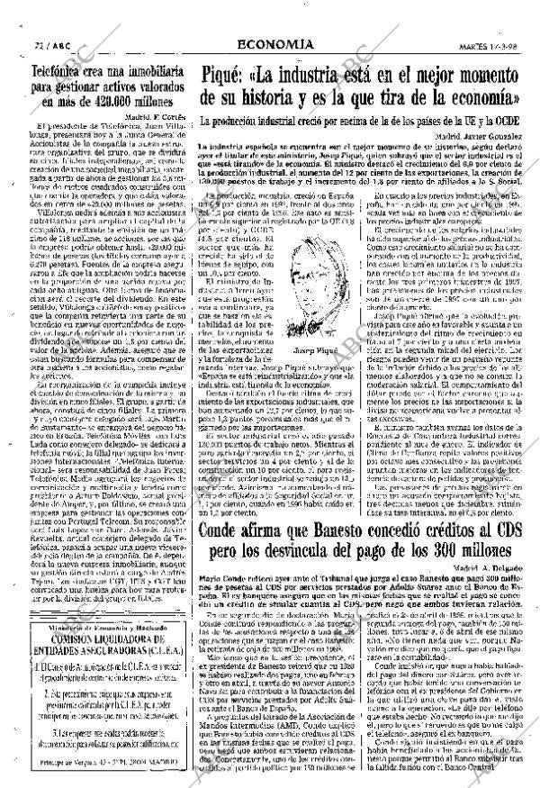 ABC SEVILLA 17-03-1998 página 72