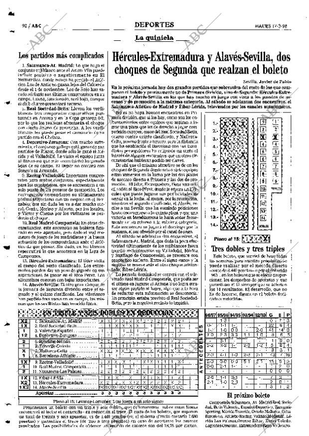 ABC SEVILLA 17-03-1998 página 90