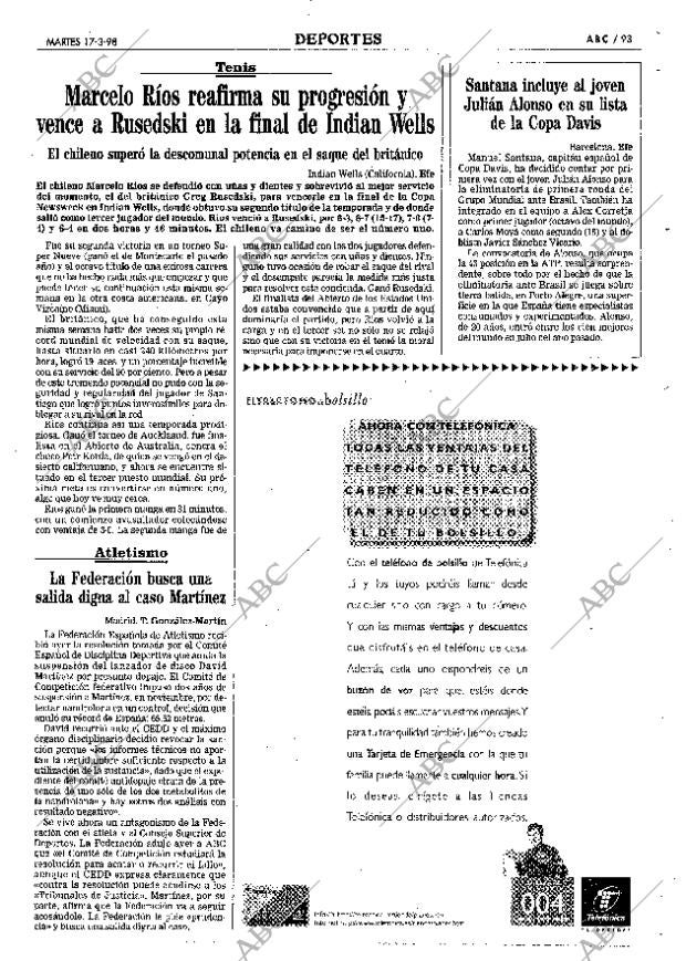 ABC SEVILLA 17-03-1998 página 93