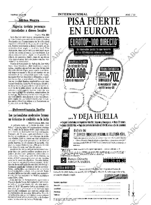 ABC MADRID 20-03-1998 página 33