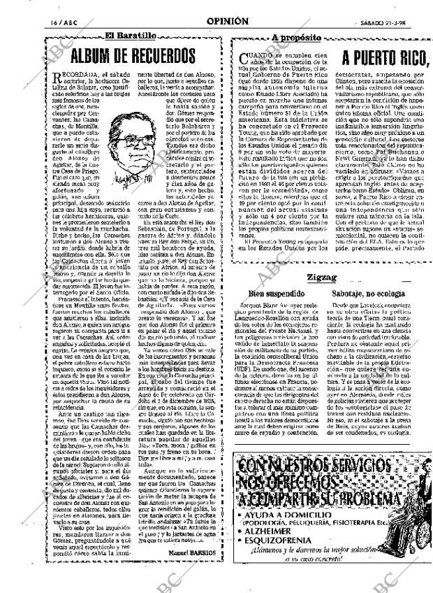 ABC SEVILLA 21-03-1998 página 16