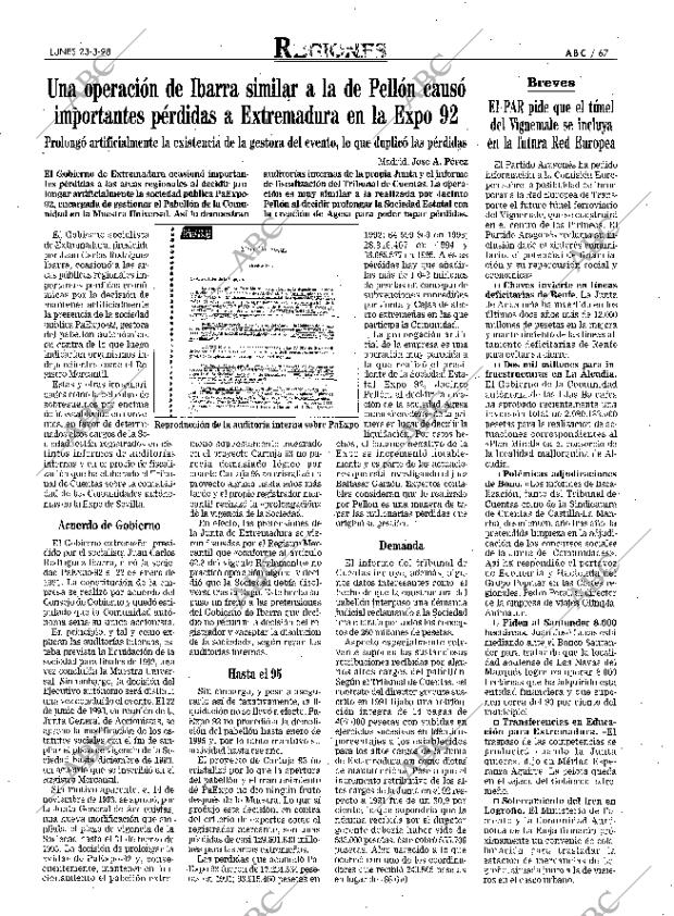 ABC MADRID 23-03-1998 página 67
